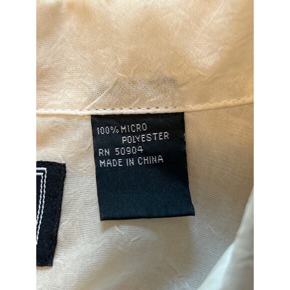 GUC Pronti Collection Men's Cream Color Casual Button Down Shirt Size XL - Picture 5 of 7